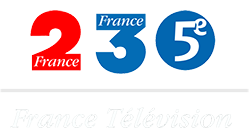 Logo France télévision avec 2, 3 et 5è